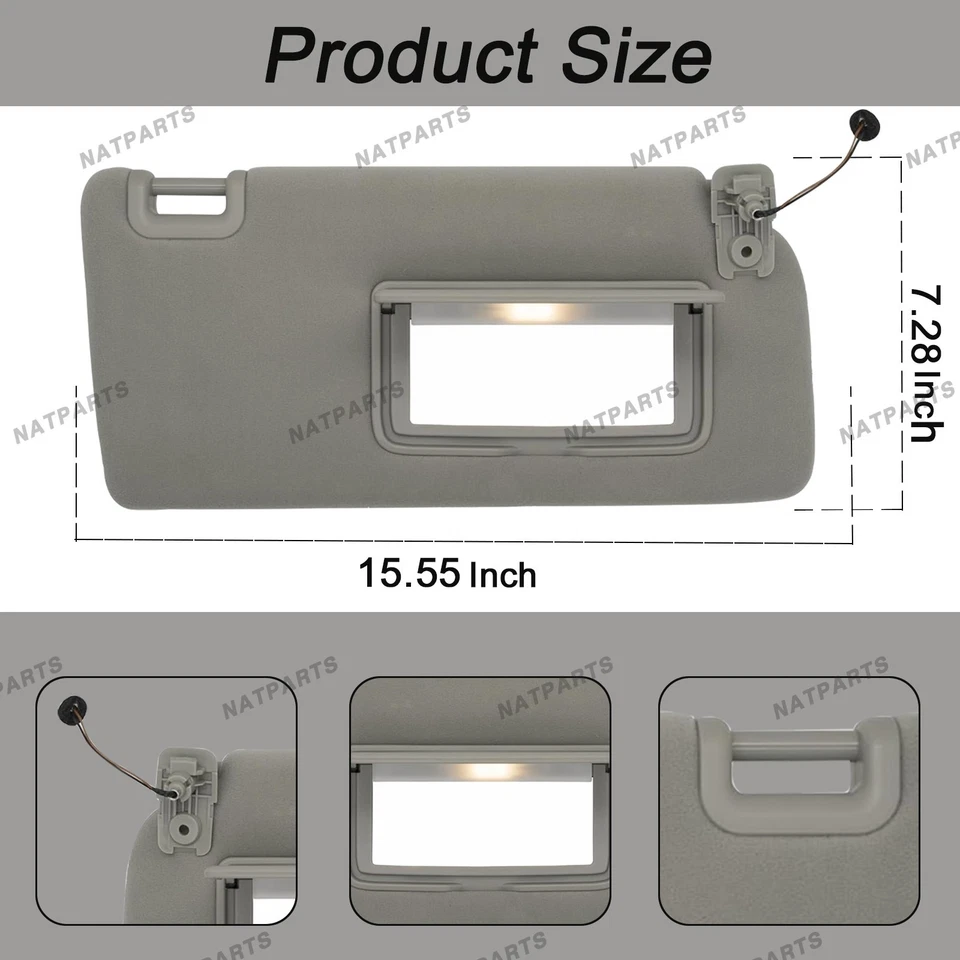 Parasol pasajero derecho para Nissan 05-21Frontier 05-15Xterra 96400- EA002 Foto 4 de 4