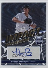 2023 Panini Elite Extra Edition Impact Impressions Hunter Barco Auto 1r59