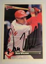 1992 Dan Wilson Autograph Donruss Card #6 Series 1 Rookie Cincinnati Reds MLB EX. rookie card picture
