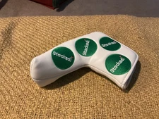Stacked Golf White Green Blade Putter Headcover Brand New Masters Colorway