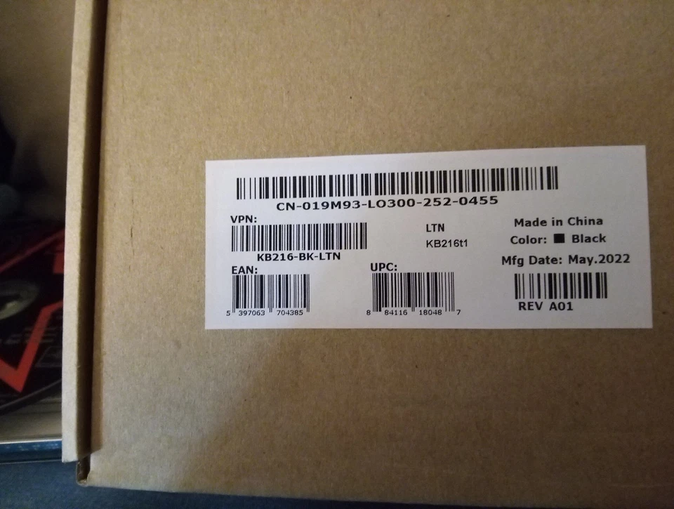 Dell KB216-BK-LTN USB Wired Multimedia Keyboard Black Latin Layout New - Image 2 of 2