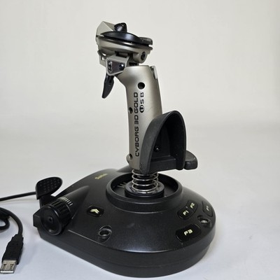 Saitek Cyborg 3D Gold USB Flight Joystick Tested Works