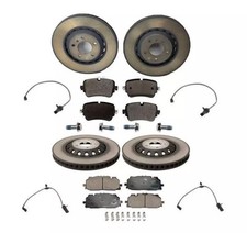 OEM GENUINE For Audi Q7 Front Rear Disc Brake Rotors And Ceramic Pads Kit