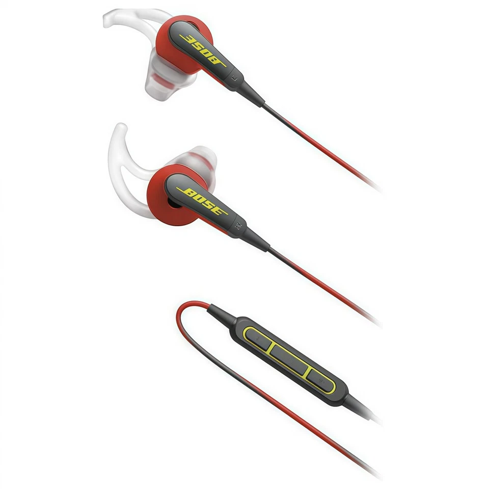 Bose SoundSport Wired Headphones 3.5mm Jack In-Ear Sport Earphones - Red - Image 4 of 4