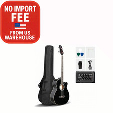 Glarry GMB101 44.5 Inch EQ Acoustic Bass Guitar Black