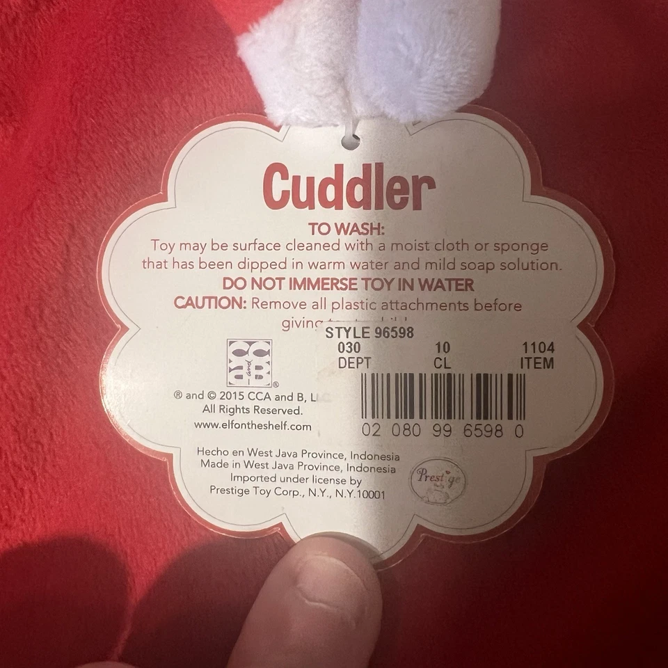 Manta de seguridad Elf On The Shelf Girl My 1st Elf Baby Lovey nueva 2015 Foto 4 de 4