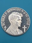 1 Argenteus Aureus Magnus Silver Robert Kennedy 1968 Round - Token