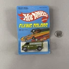 Vintage Original Hot Wheels Flying Colors Olive Khaki Kooler Van Carded-C@@L!