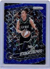 2025 Panini Prizm WNBA #137 Jessica Shepard Blue Velocity Prizms