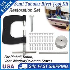 For Pinball Tonka Vent Window Fix 1/8-IN Semi Tubular Rivet Tool Restoration Set