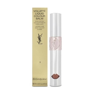 YSL Peach Lip Gloss Volupte Liquid Lip Balm 3 Show Me Yves Saint Laurent - NEU