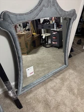 Crown Mark Huge Mirror,, Grey with design,, brand new,, great texture (fuzzy)