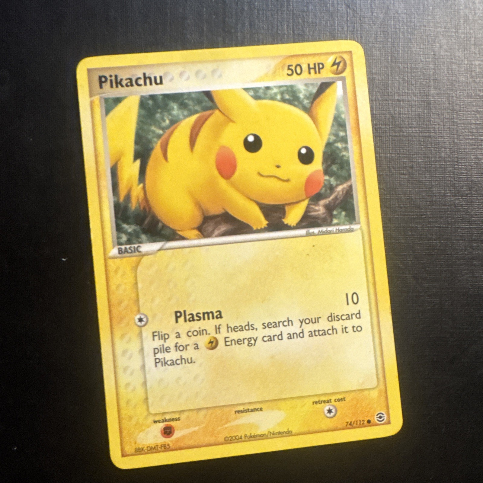 Pikachu - 74/112 - Common NM, English Pokemon EX FireRed & LeafGreen