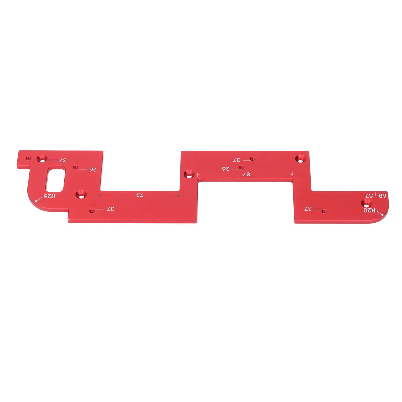 °U Shaped Groove Template Multiple Size Fit Cabinet Door Slotting Template With
