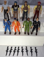 Vtg 80s Galoob A-Team Action Fig Lot, Face Murdock Hannibal B A Baracus villains