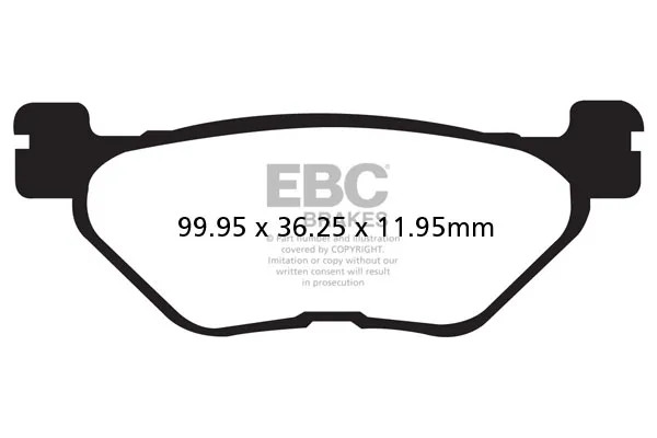 BremsbeläGe Serie Sfa Organisch FüR Roller EBC Yamaha Xp 530-560-500 Sfa319-image
