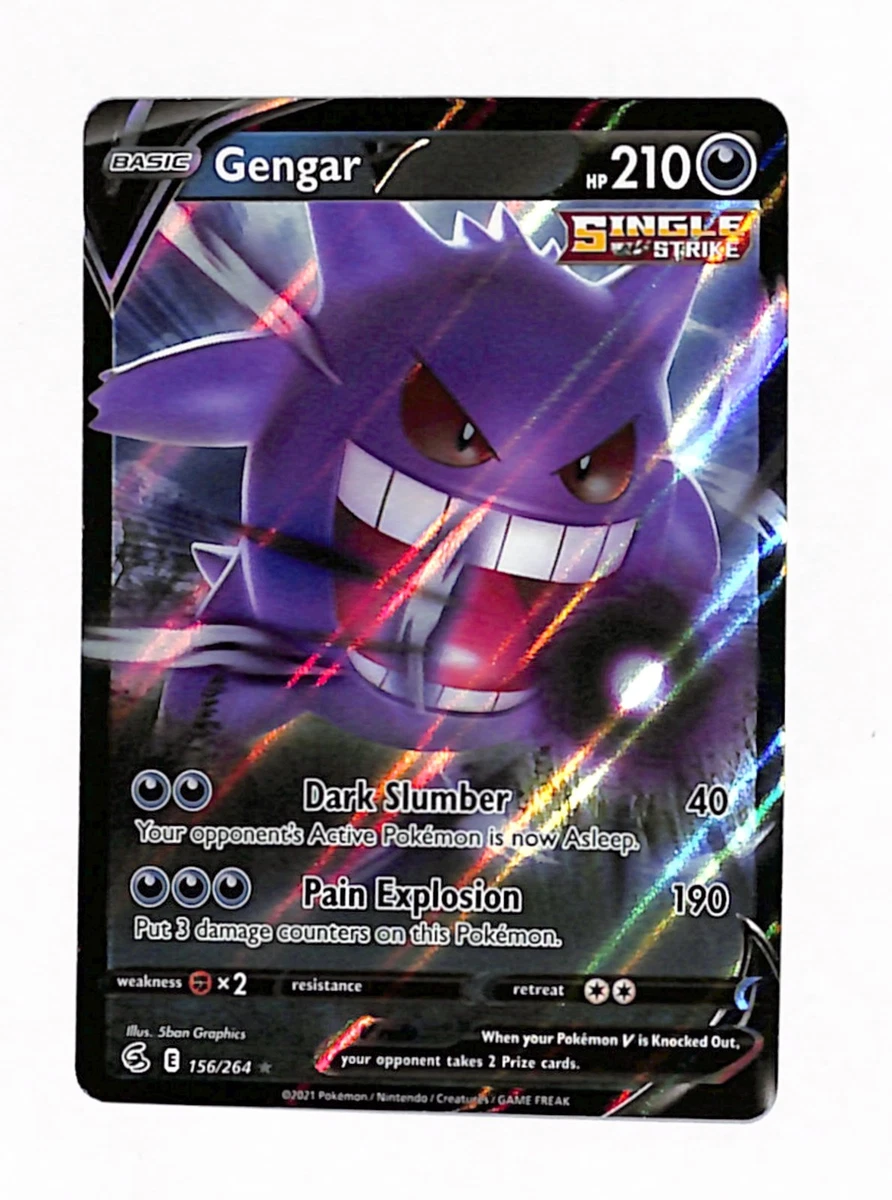 Gengar V 156/264 Swsh08: Fusion Strike for sale | eBay