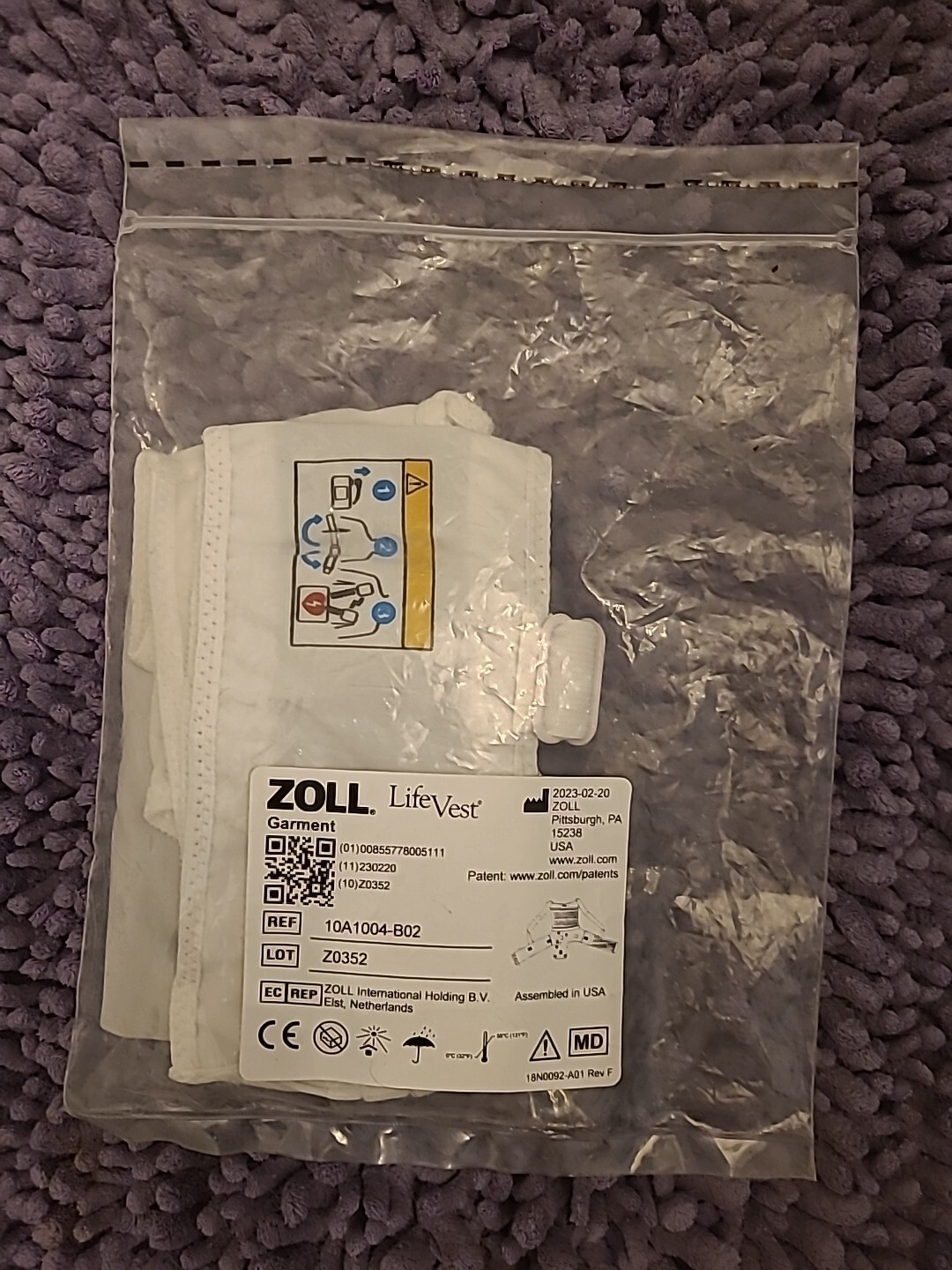 Zoll Life Vest Garment Wearable Cardio Vest eBay