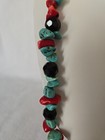 Native American Turquoise And Jasper With Black Beads. Vintage Beautiful Look. — photo 3