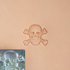 Skull and Crossbones 3-D Leather Stamp Tool 8547-00