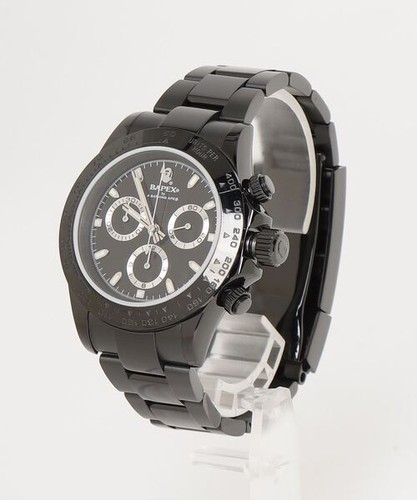 A BATHING APE Watch TYPE 4 BAPEX #1 M stainless steel band round self-winding - Picture 2 of 5