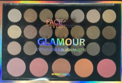 eyeshadow and blush palette