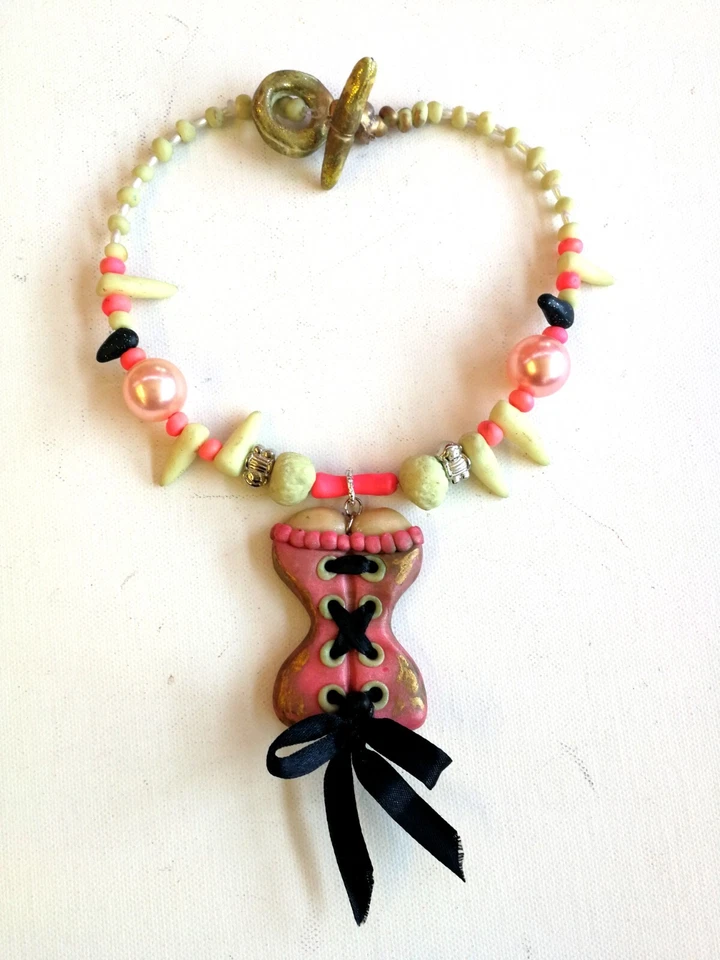 joyería mujer moda collar lujo colgante cuentas raro barbie accesorios perla Foto 3 de 4