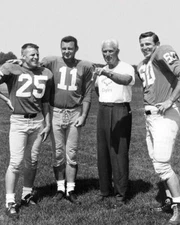 1960 Philadelphia Eagles Norm Van Brocklin And Chuck Bednarik Posing Together Bl
