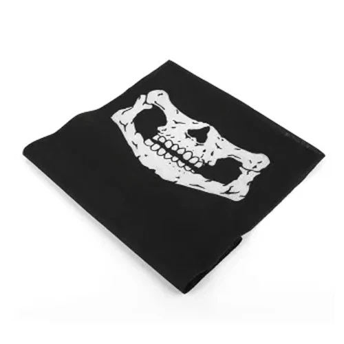 Máscara facial calavera NUEVO disfraz de Halloween de microfibra absorbente de humedad para el sudor Foto 4 de 4