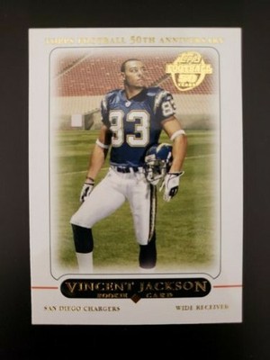 Vincent Jackson Rookie Card--San Diego Chargers--2005 ...