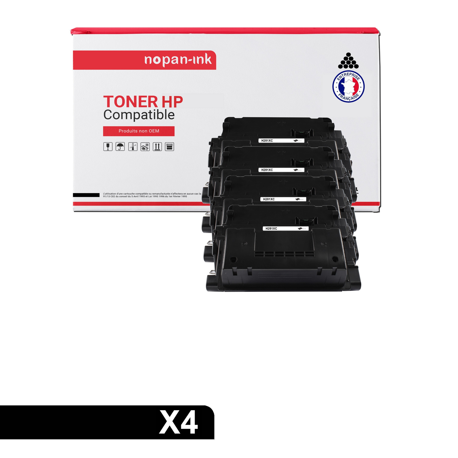 Toner noir CF281X compatible HP idéal pour les grands volumes de bureaux