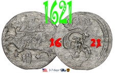 Lithuania Dwudenar 2 Denar 1621 - Sigismund III Silver Coin #23115