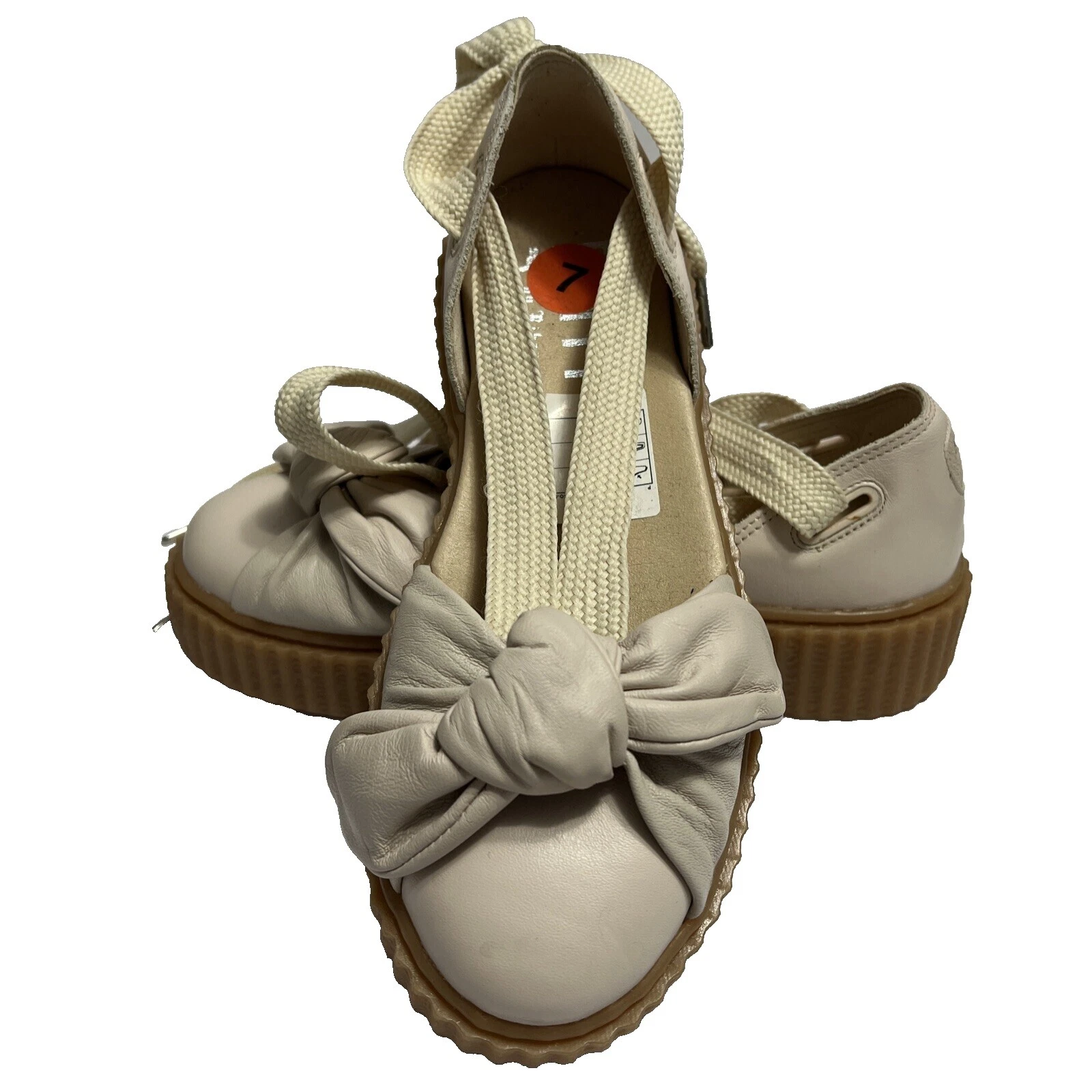 Sandalias de cuña PUMA superior de cuero para mujeres