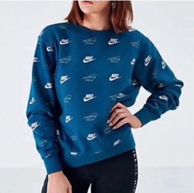 women's nike all over print sweatshirt