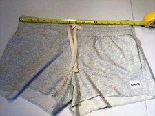 Hurley Women's Size XL OAO Shorts Fleece Drawstring gray AQ3199