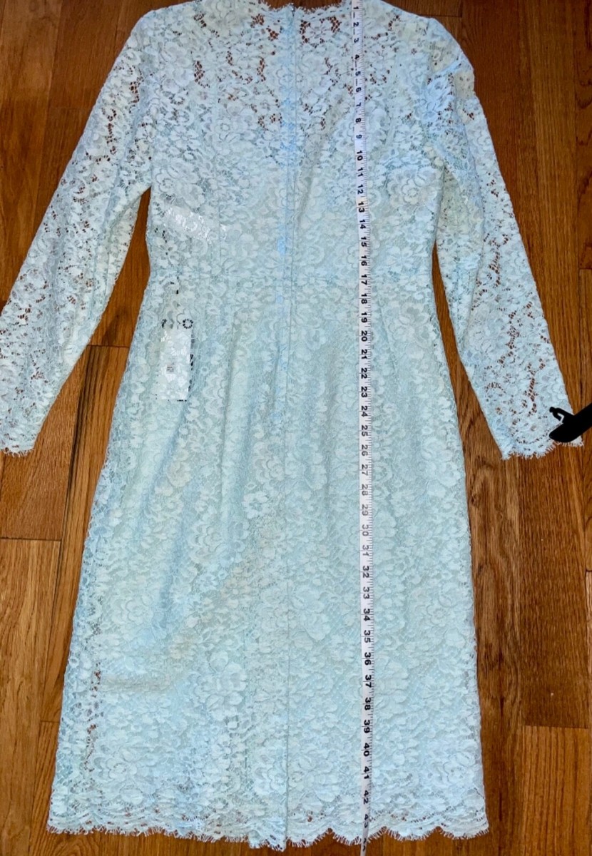 dolce and gabbana light blue lace dress Dolce & Gabbana Light Blue Lace Dress main image 0