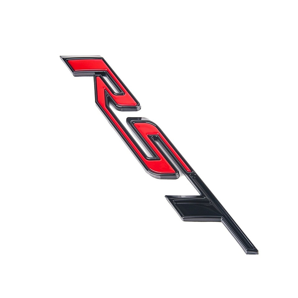 Red Rst Emblem 1Pc Red Black RST Tailgate Emblem OEM GM Chevrolet Silverado Tahoe ...