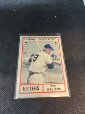 TED WILLIAMS   BASEBALL'S GREATEST HITTERS  1982 TCMA #1