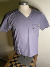 Carhartt Ripstop Men s Scrub Shirt, Size Small, Gray