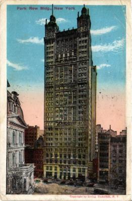 CPA AK Park Row Building NEW YORK CITY USA (790054)