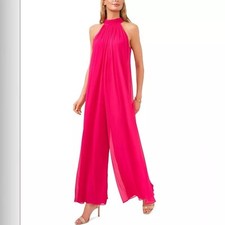 VINCE CAMUTO Draped Halter Jumpsuit SIZE S