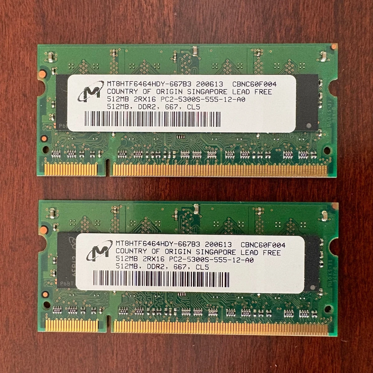 中古メモリ ProMOS PC2-5300(DDR2-667) 512MB SODIMM V916764B24QCFW-F5 rdzdsi3 PC2-5300 DDR2-667 512MB Computer RAM for sale | eBay