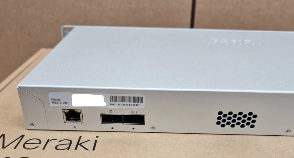 NEW Cisco Meraki MS210-24P-HW 24x 1GE POE+ 4x 1G SFP 1U Cloud Switch UNCLAIMED - Image 4 of 4