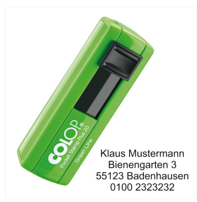Adressstempel personalisiert Absenderstempel Stempel Colop Pocket Stamp