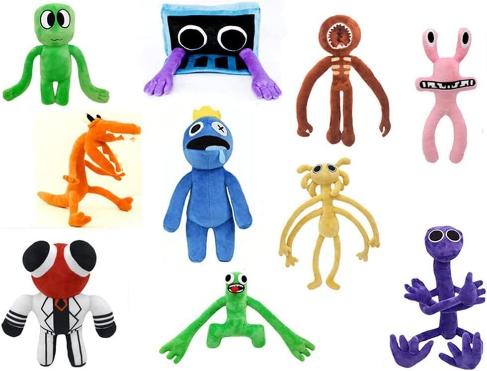 HIGH-QUALITY ROBLOX RAINBOW Friends Green Blue Plush Toys For Children And  $14.65 - PicClick AU