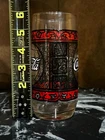 Vintage COCA-COLA Drinking Glass Soda Cup Tiffany Style Stained Glass