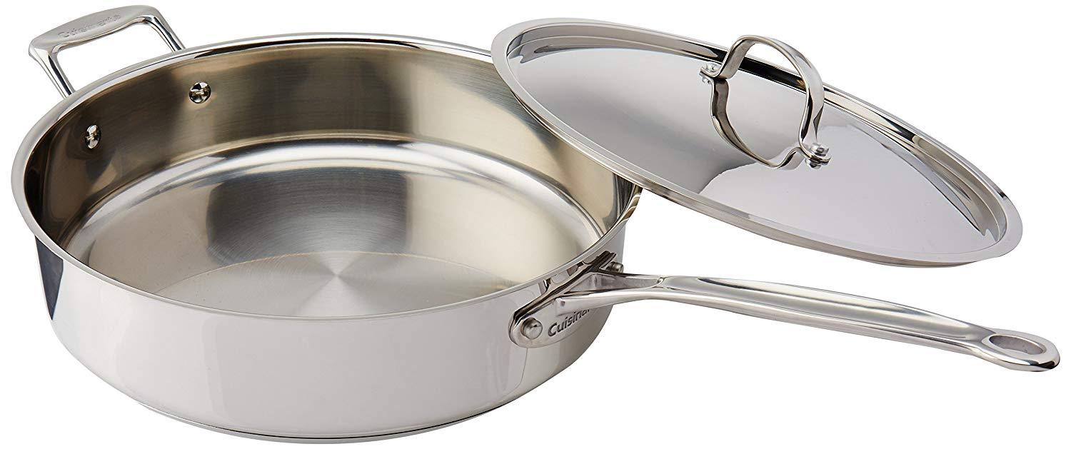 Cuisinart 733-30H Chef's Classic Stainless 5-1/2-Quart Saute Pan