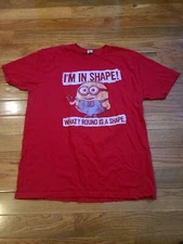 Men's Despicable Me Minion Round Shape Graphic Tee Red XL Next Level