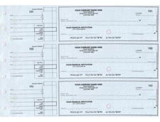Manual checks business 300 Blue