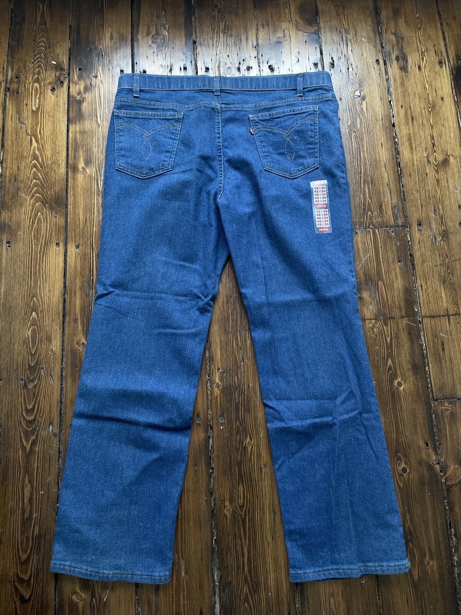 90s Levi's ACTIONSLACKS USA製 W42 L30 VTG Levis Action Jeans Mens 42x30 Blue Light Wash 90s Denim